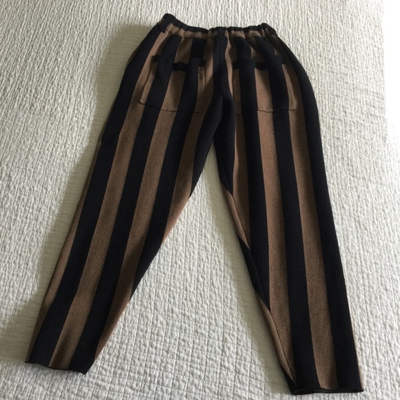 Gustav Von Aschenbach Brown/black vertical striped jogger pant - Picture 5 of 16